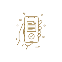 Icône formulaire - Première étape pour soumettre une demande de prêt en ligne
